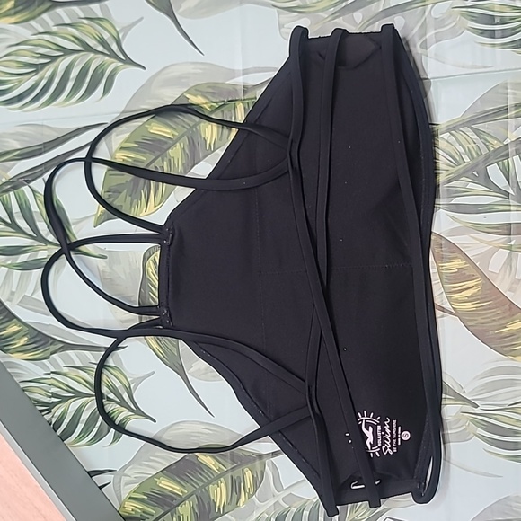 Hollister Sun criss-cross black swim top - Picture 3 of 5